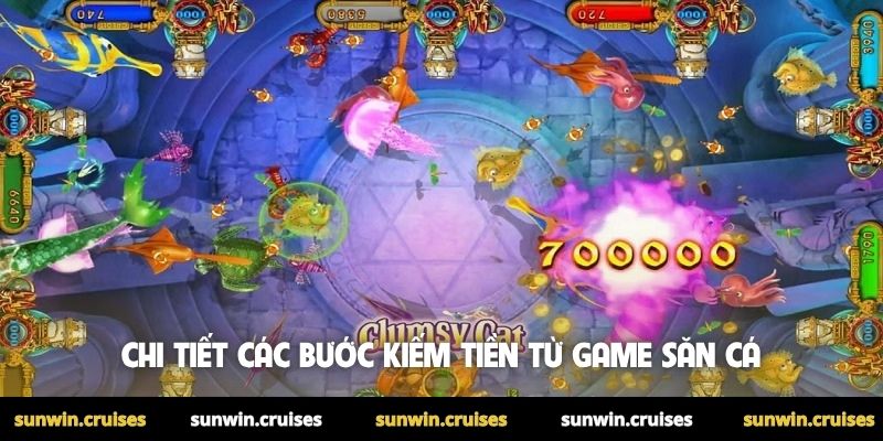 Bắn cá kiếm tiền thật - Đỉnh cao giải trí đổi thưởng Sunwin 2 Chi tiết các bước kiếm tiền từ game săn cá