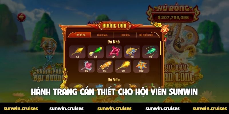 Hành trang cần thiết cho hội viên Sunwin