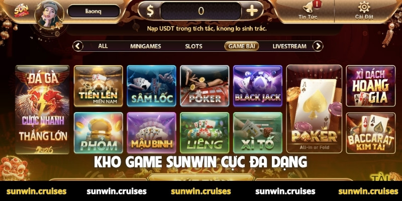 Trang chủ 13 Kho game Sunwin cực đa dạng