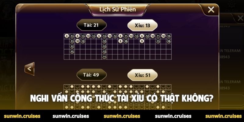 Công thức Tài Xỉu có thật không? Bí mật từ Sunwin 1 Nghi vấn công thức Tài Xỉu có thật không?