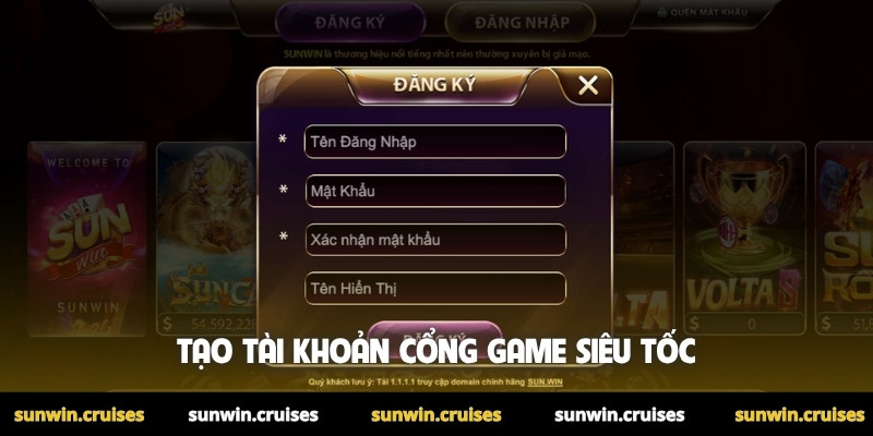 Trang chủ 12 Tạo tài khoản cổng game siêu tốc
