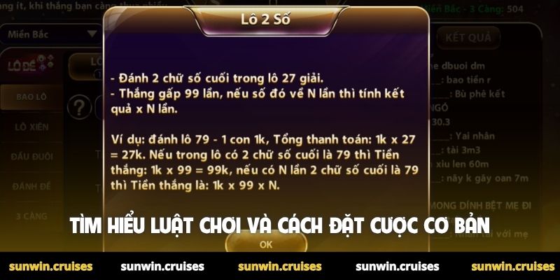 Xổ số miền Bắc Sunwin - Uy tín, minh bạch, trả thưởng nhanh 2 Tìm hiểu luật chơi và cách đặt cược cơ bản