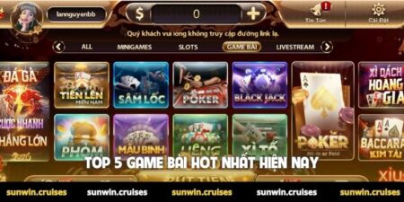 top 5 game bài hot nhất hiện nay